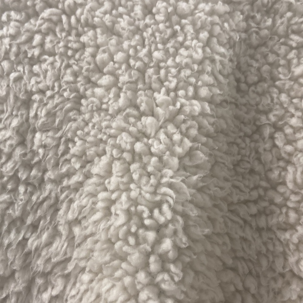 Large Original Weatherproof Vintage Sherpa Quarter Zip ivory and blue 💕 - Picture 11 of 11